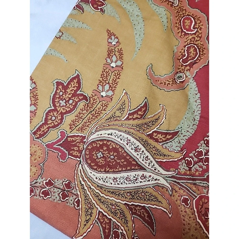 Pottery Barn Madeline Palampore Euro Sham 24x24 Linen Blend NWOT Floral‎